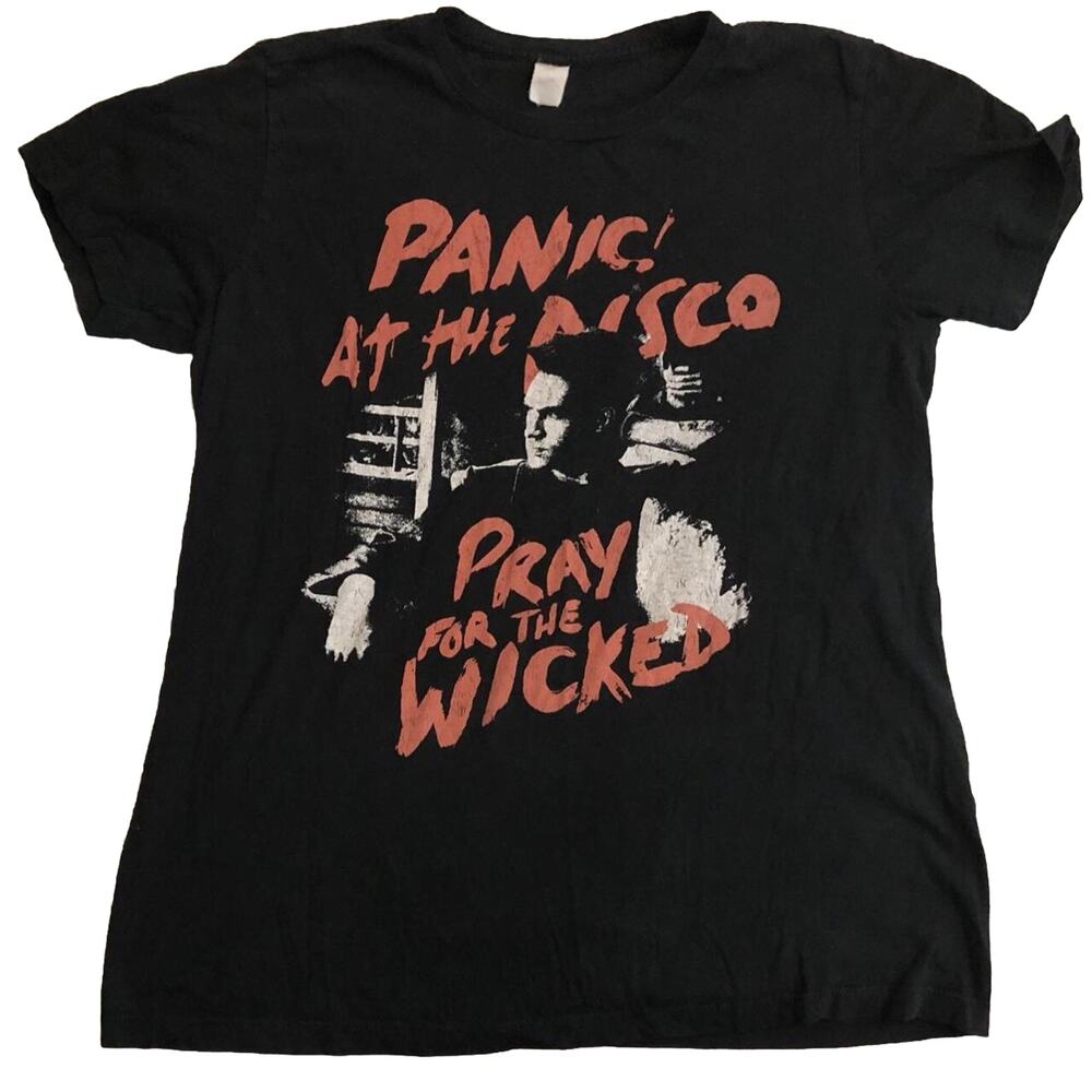 Panic at the Disco Pray for the Wicked Black Short Sleeve T-shirt.